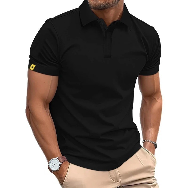 Summer Polo Shirt Men’s Short Sleeve Sport T Shirt Casual Business Lightweight B