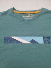 Timberland T Shirt Mens Large Green Short Sleeve Outdoors Regular Fit Gorp