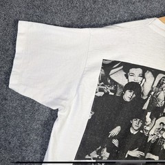 Vintage The Beatles Shirt Mens Large White 90s 1993 For Sale Portrait Art Music