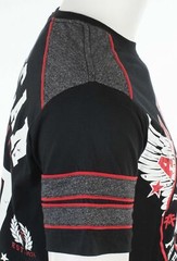 AMERICAN FIGHTER Excelsior Black Red Athletic Mens Crewneck T-shirt L-3XL NWT