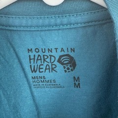 Mountain Hardwear Graphic T-Shirt Mens Medium Teal Blue Moon Phases Lunar