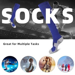 3 Pairs Soccer Socks, Sport Knee High Socks Calf Compression Athletic Socks f…
