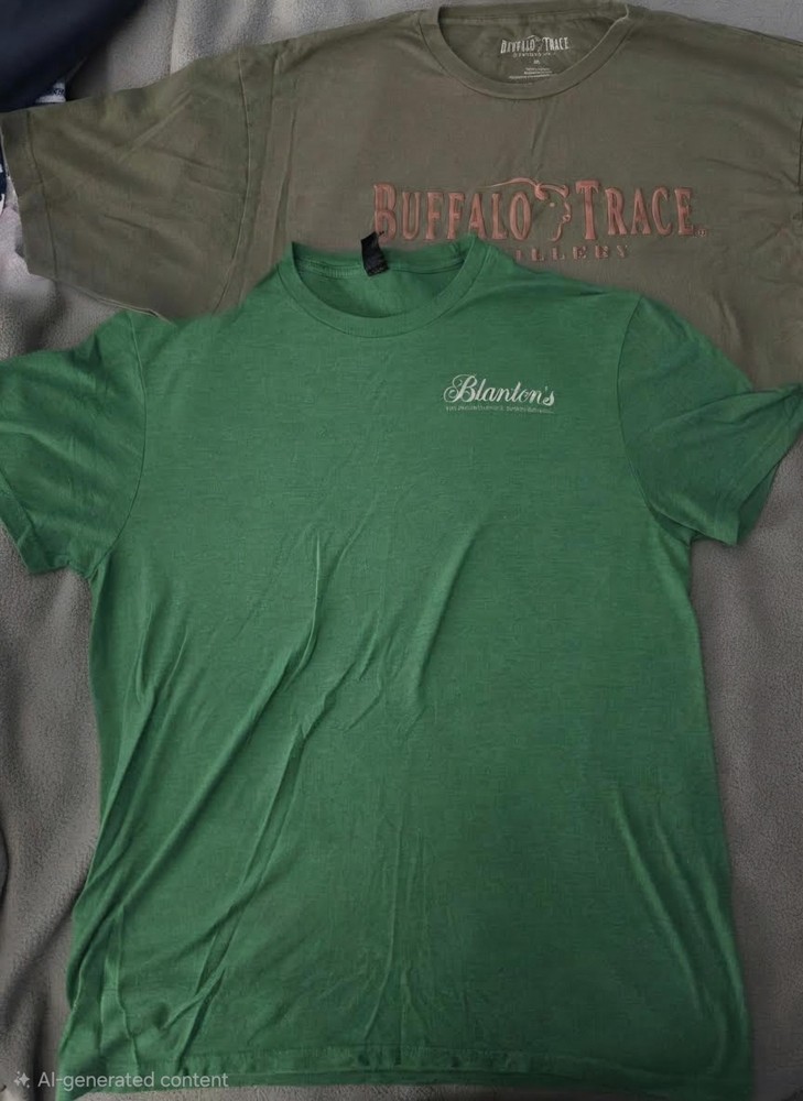 (2) Blantons Whiskey T-shirts Size Large & XL Without Tags