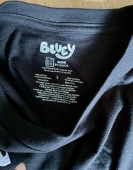 Bluey “Dance Mode” T-Shirt Unisex Adult Black with Bandit, Chili, Bluey + Bingo
