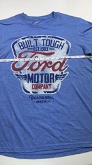 Ford Built Tough Graphic Logo Crew Neck Short Sleeve T-Shirt Blue Men’s M