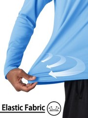 UPF50+ Long Sleeve Summer UV Block T-Shirt Men’s Casual Quick Drying Fishing Tee