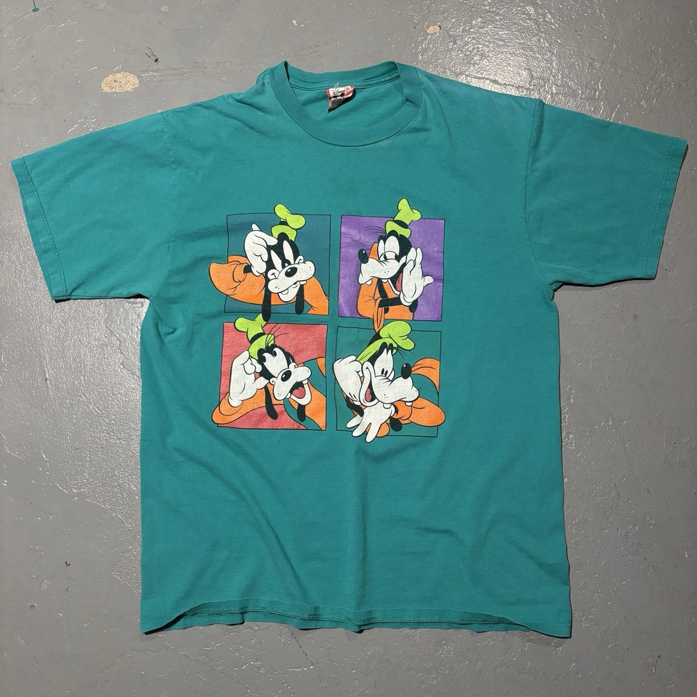 Vintage Disney Parks Goofy Graphic T Shirt Large/Xl Made In USA 90s Rare Cartoon