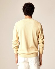 J. CREW Jacquard rib-knit henley in Heather Ginko (Yellow) Size S NWT $98 CL754