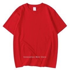 New Candy Color 100% Cotton T-Shirts Men Women 14 Colors Oversized Short Sleeves