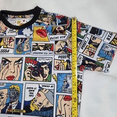 Oh Snap! Drill Clothing Co. T-Shirt Men’s Medium Comic Pop Art All Over Print