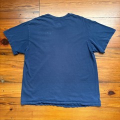Vintage Gradient Sun Faded Worn WIP Workwear T-Shirt Men’s Size L Blue Thin