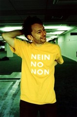 Nein No Non T Shirt Thom Yorke worn by rock 90s uk gift music radiohead fashion