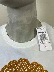 Timberland Men’s Short Sleeve Cookie Tree Logo Holiday T-Shirt a28vt-100 SIZE M