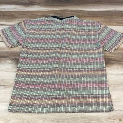 Scotch & Soda Tee Men Small Streetwear 100% Cotton Multi Color Basketweave