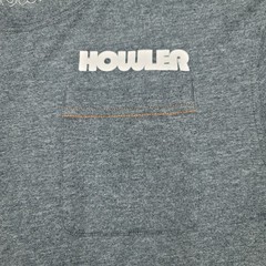 Howler Bros Mens T-Shirt M Dark Gray Trucha Pocket Creative Creatures Graphic