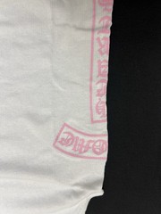Chrome Hearts T Bar Rib Tank White Pink Size L