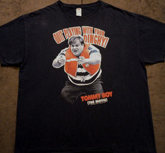 2011 XL FOTL Tommy Boy Chris Farley Dinghy Graphic Movie Collector T Shirt