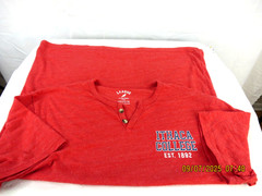LEAGUE 91 SZ M Polyes/Cotton/Rayon Men’s ITHACA COLLEGE Logo 2 Button T- Shirt