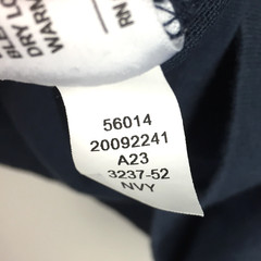 Duluth Mens Large Relaxed (48 in Chest) Navy Blue Henley Pocket Longtail Tee