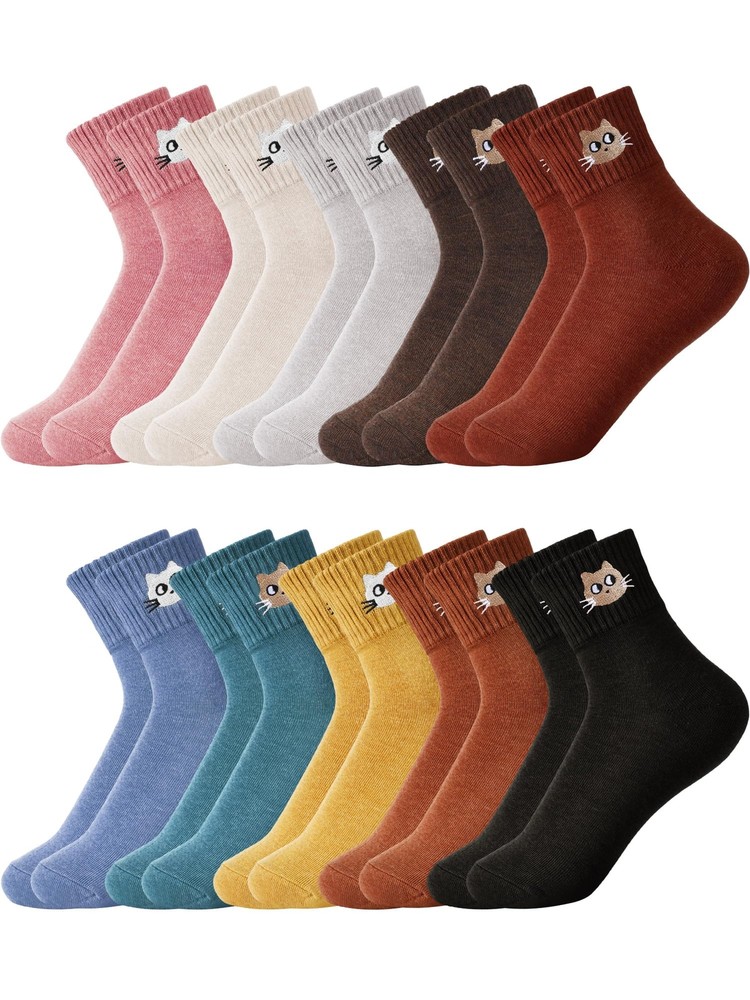 10 Pairs Socks Elastic Ankle Length Cotton Socks Aesthetic Socks Cute Socks L…