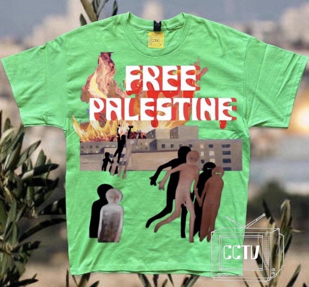 FREE PALESTINE lime green t-shirt | SMALL MEDIUM LARGE XL AVAILABLE