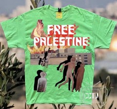 FREE PALESTINE lime green t-shirt | SMALL MEDIUM LARGE XL AVAILABLE