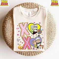 Disney Up Movie XOXO T-Shirt, Disney Up Carl And Ellie Happy Valentine’s Day Tee