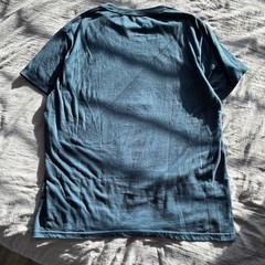 Quiksilver Graphic Tee Dark Blue Yellow Spellout