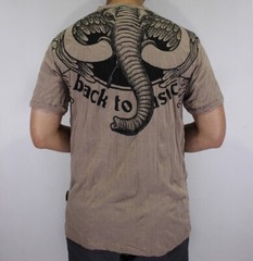 SURE Elephant Men T-Shirt Ganesha Ganesh Hindu Yoga Bohemian Vintage Casual SU07