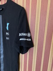 Mercedes AMG Petronas F1 black Formula 1 T-shirt short sleeve cotton Medium M