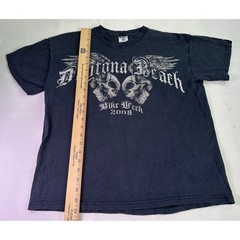 Y2K Daytona Beach Bike Week 2008 T Shirt Men’s Medium Skulls Wings Motorcycle