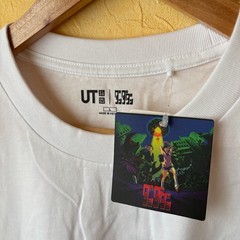 UNIQLO Dan Da Dan UT Graphic T-Shirt White Momo Okarun Aira Turbo Granny Japan