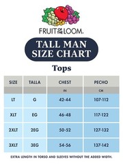 mens Tall Size V-neck T-shirt, White Underwear, Tall Man – White 6 Pack, 3X-L…