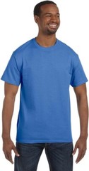 Mens Hanes Authentic-T 5250T Palace Blue Cotton T-Shirt Size 5XL NEW NWT