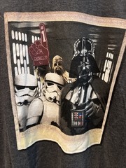 (551).Star Wars Empire Photo Lab Gray T Shirt Chewy Darth Vader Stormtroopers XL