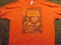 Star Wars comic book men’s T-shirt size XL/XG red tee shirt
