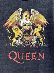 QUEEN Crest OFFICIAL LICENSE T SHIRT Men’s Med Grey Rock Band Unisex