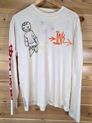 The Great China Wall Los Angeles Ink Long Sleeve Shirt Men XL Designer Y2K
