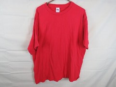 1990’s Fruit od a Loom Easy to wear Red plain USA VTG T-Shirt Size XL