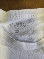 Salt Life Hook Line and Sinker Long Sleeve Shirt Mens XL White Graphic Tee
