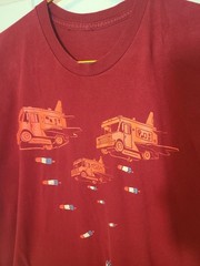 IceCream Trucks Dropping Rocket Pops Unisex Red Short Sleeve Funny Tshirt Summer