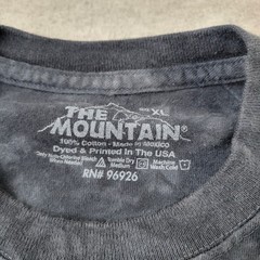 The Mountain Monkey Shirt Mens XL Black Big Chimp Giant Face Primate Tie Dye