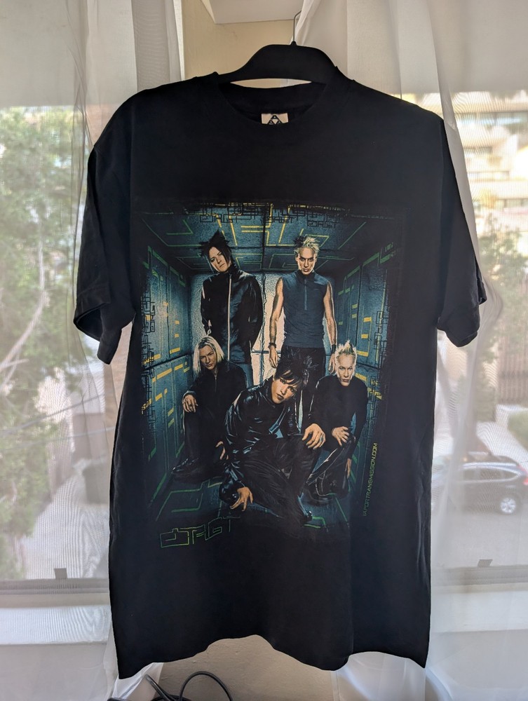 NEVER WORN – Rare Vintage Y2K Orgy Vapor Transmission Band Double Sided Shirt M