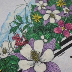 Vtg Hummingbird Habitat Nature T Shirt Mens Large Floral USA Tee Single Stitch