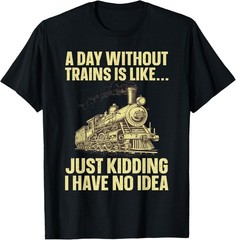 Best Train Art For Men Women Railroad Steam Train Lovers T-Shirt
