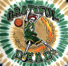 Grateful Dead Dunker Front/Back Graphic Multicolor Tie Dye T-Shirt Size XL New