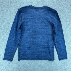 APT 9 Premier Flex Mens Pullover Long Sleeve T Shirt Blue Pin Stripe Size S