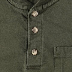 Used Carhartt Henley neck short-sleeved T-shirt with a single logo pocket me…