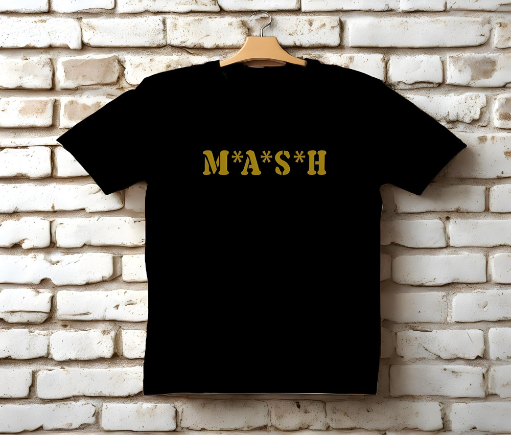 MASH Black T-Shirt Size S-5XL