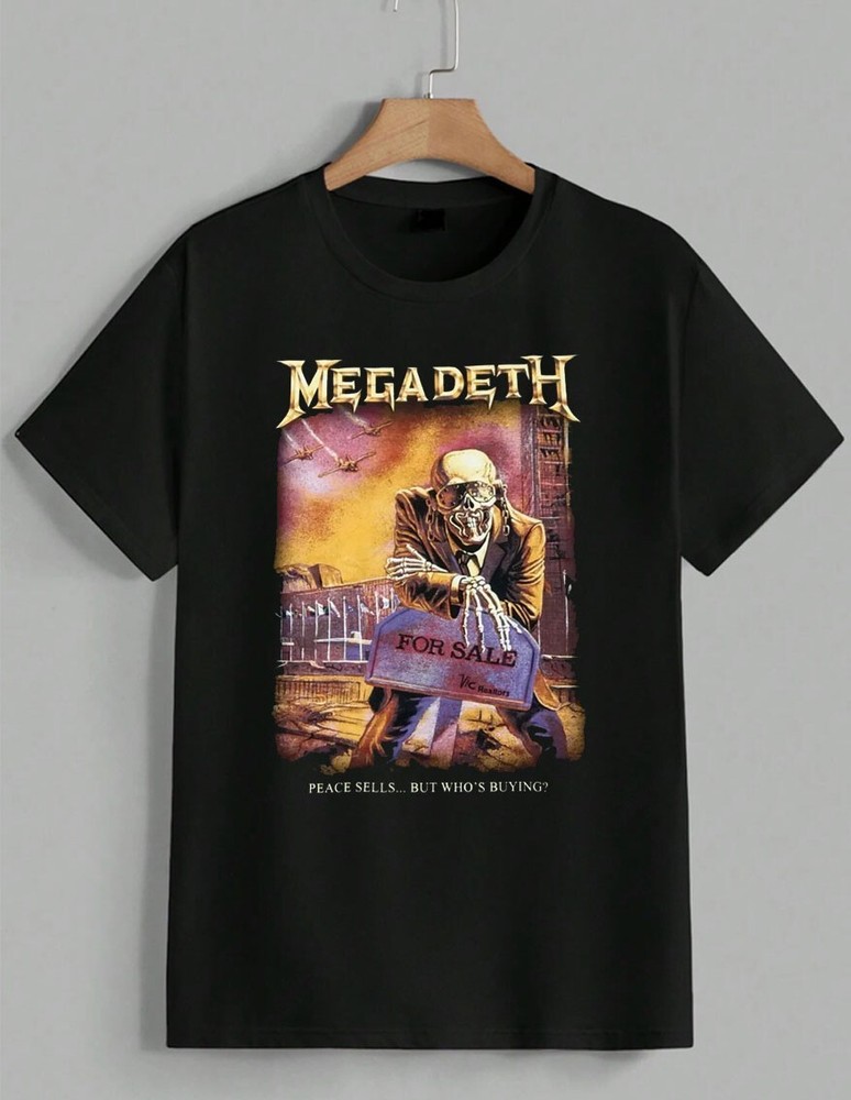 Megadeth T-Shirt Peace Sells But Who’s Buying Album Cover Heavy Metal Tee Unisex